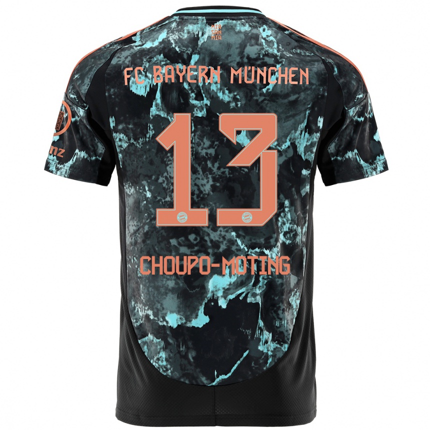 Vaikiškas Eric Maxim Choupo-Moting #13 Juoda Išvykos Marškinėliai 2024/25 T-Shirt