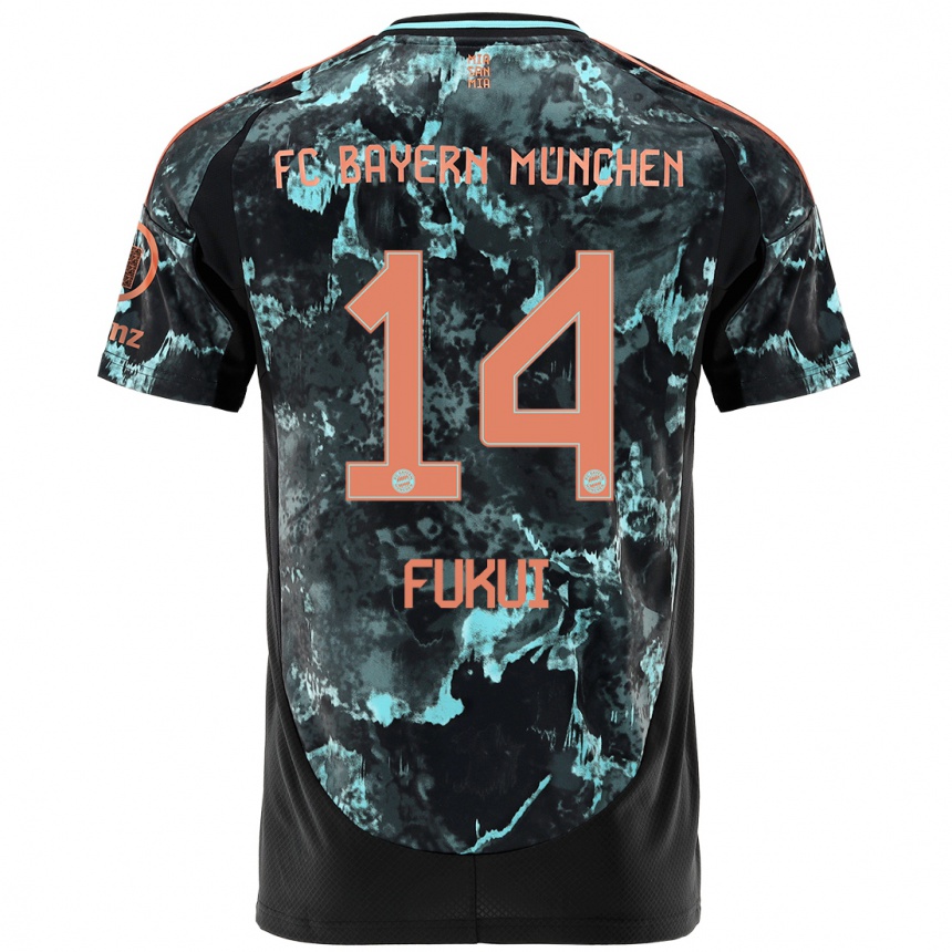 Vaikiškas Taichi Fukui #14 Juoda Išvykos Marškinėliai 2024/25 T-Shirt