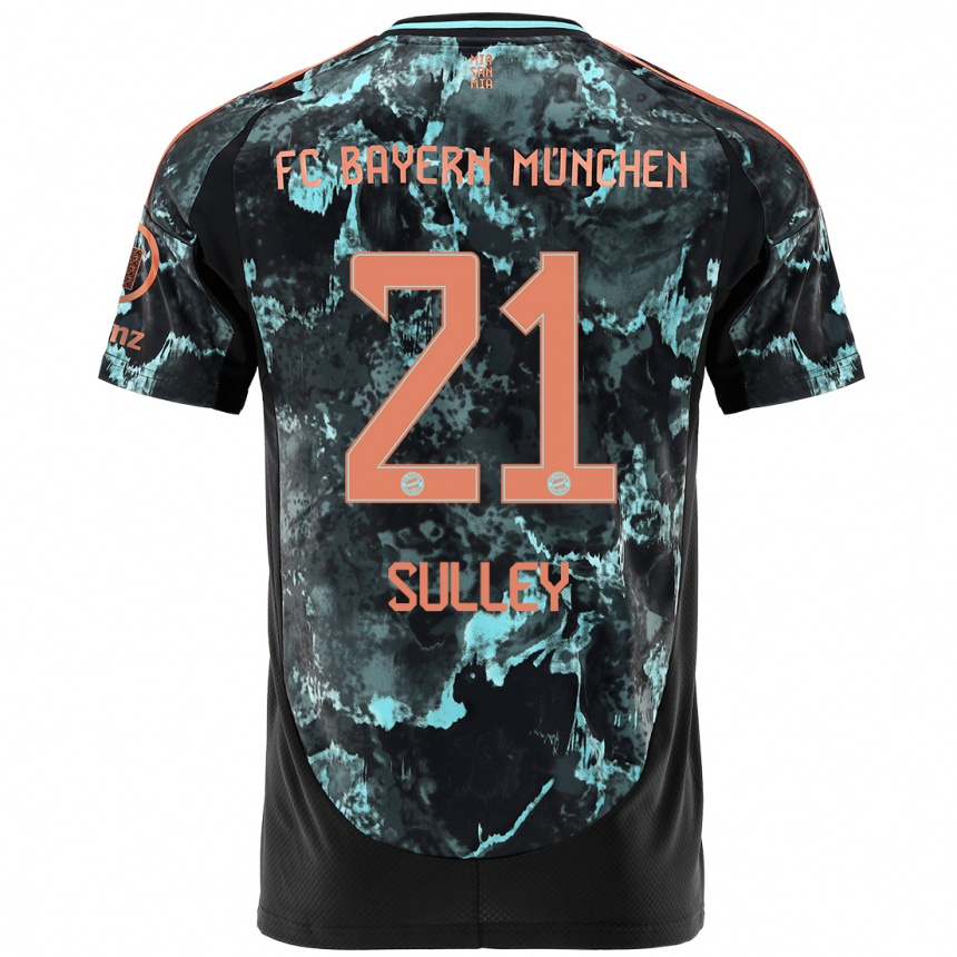 Vaikiškas Williams Baffour Sulley #21 Juoda Išvykos Marškinėliai 2024/25 T-Shirt