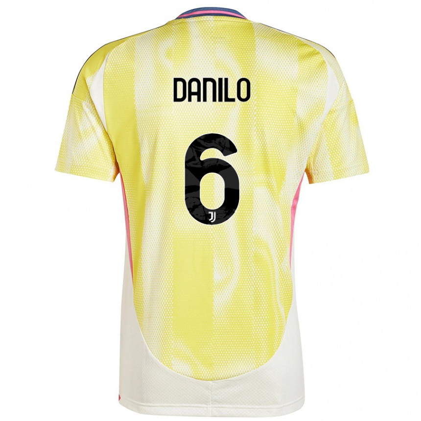 Vaikiškas Danilo #6 Saulės Geltona Išvykos Marškinėliai 2024/25 T-Shirt