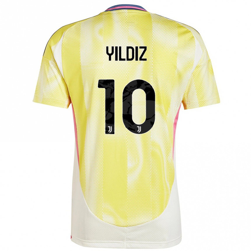 Vaikiškas Kenan Yildiz #10 Saulės Geltona Išvykos Marškinėliai 2024/25 T-Shirt