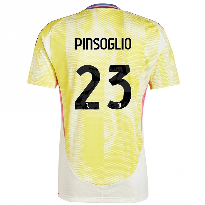 Vaikiškas Carlo Pinsoglio #23 Saulės Geltona Išvykos Marškinėliai 2024/25 T-Shirt