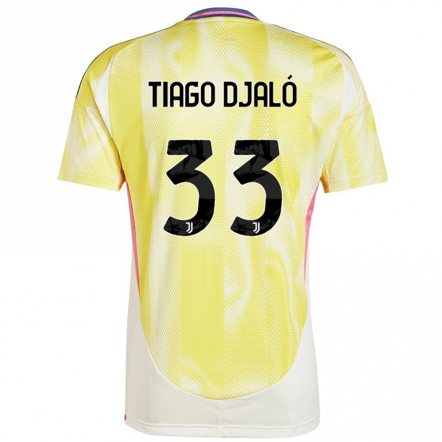 Vaikiškas Tiago Djaló #33 Saulės Geltona Išvykos Marškinėliai 2024/25 T-Shirt