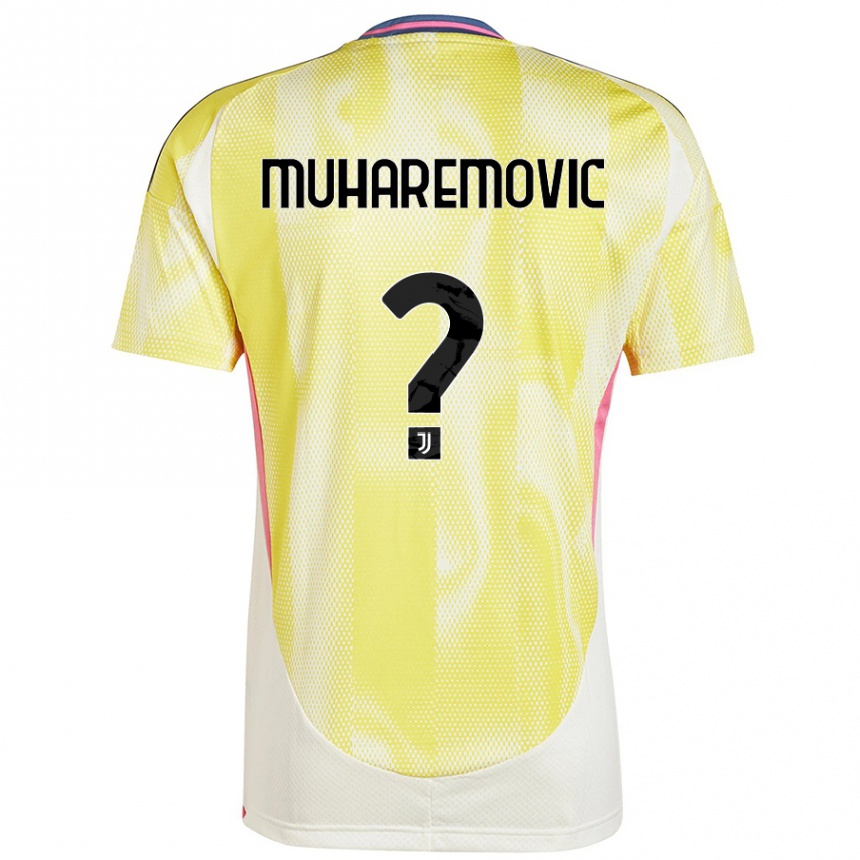 Vaikiškas Tarik Muharemovic #0 Saulės Geltona Išvykos Marškinėliai 2024/25 T-Shirt