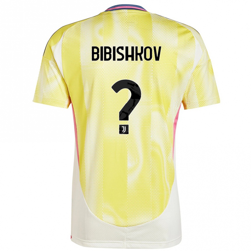 Vaikiškas Marsel Bibishkov #0 Saulės Geltona Išvykos Marškinėliai 2024/25 T-Shirt