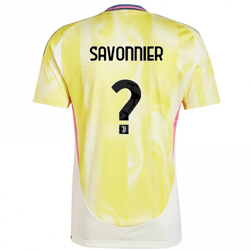 Vaikiškas Nelson Savonnier #0 Saulės Geltona Išvykos Marškinėliai 2024/25 T-Shirt