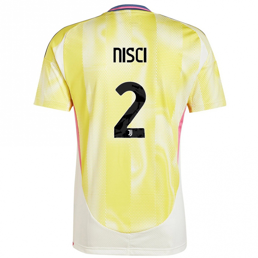 Vaikiškas Alessandro Nisci #2 Saulės Geltona Išvykos Marškinėliai 2024/25 T-Shirt