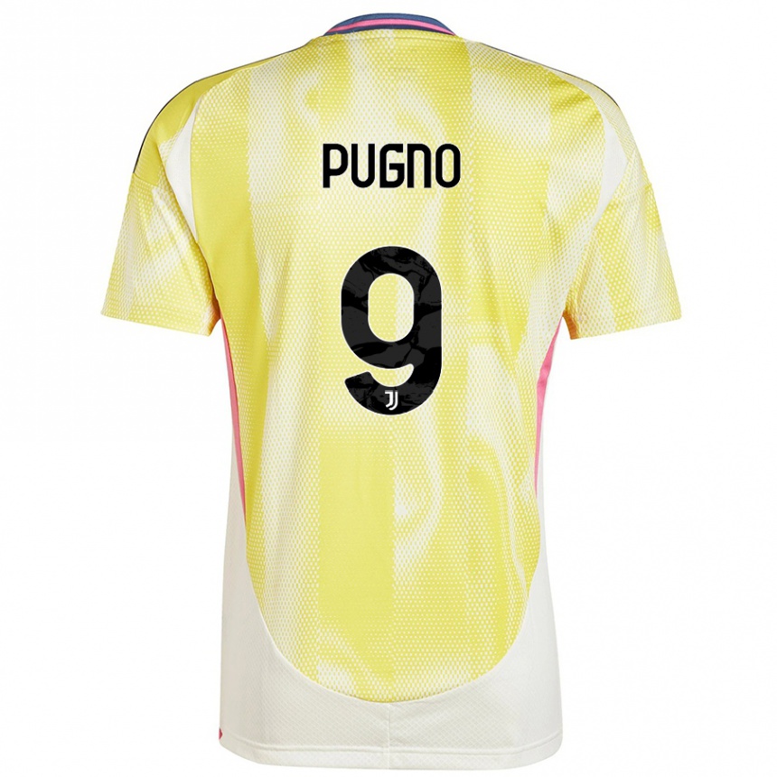 Vaikiškas Diego Pugno #9 Saulės Geltona Išvykos Marškinėliai 2024/25 T-Shirt