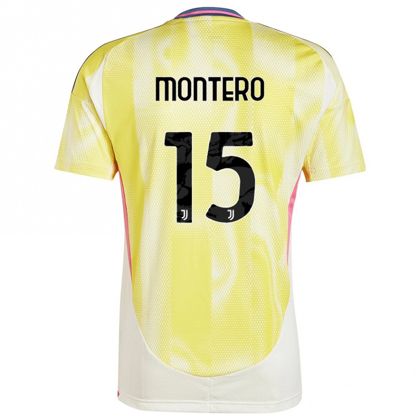 Vaikiškas Alfonso Montero #15 Saulės Geltona Išvykos Marškinėliai 2024/25 T-Shirt