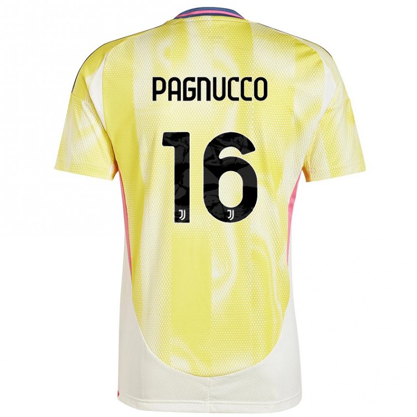 Vaikiškas Filippo Pagnucco #16 Saulės Geltona Išvykos Marškinėliai 2024/25 T-Shirt