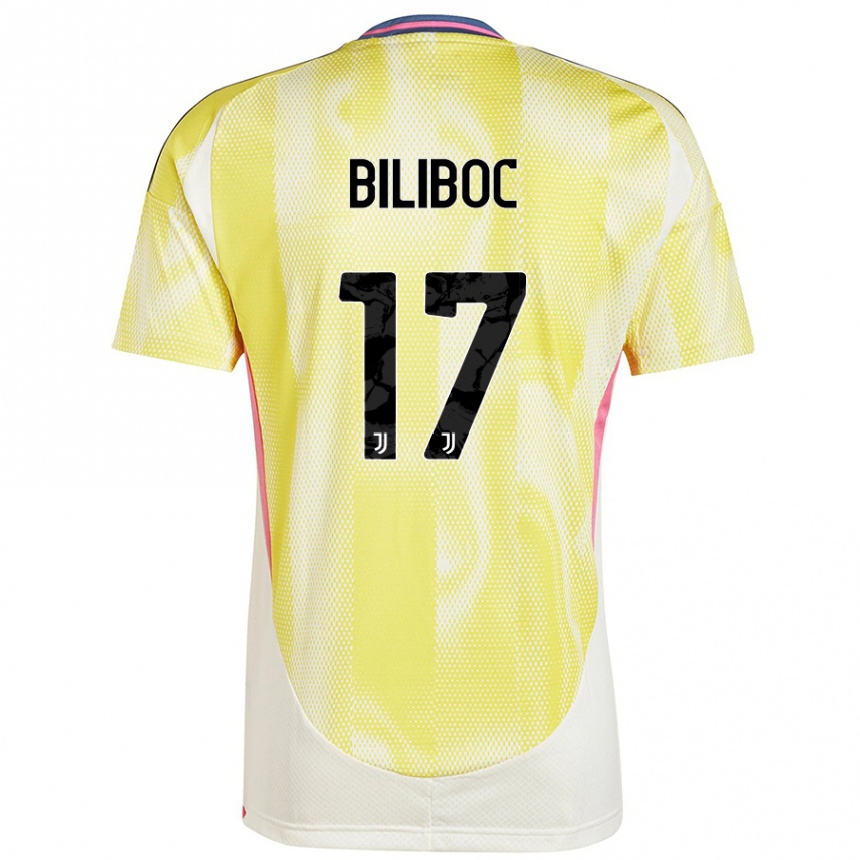 Vaikiškas Lorenzo Biliboc #17 Saulės Geltona Išvykos Marškinėliai 2024/25 T-Shirt