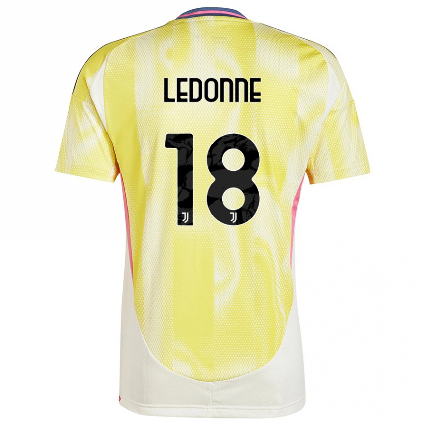 Vaikiškas Nicolò Ledonne #18 Saulės Geltona Išvykos Marškinėliai 2024/25 T-Shirt