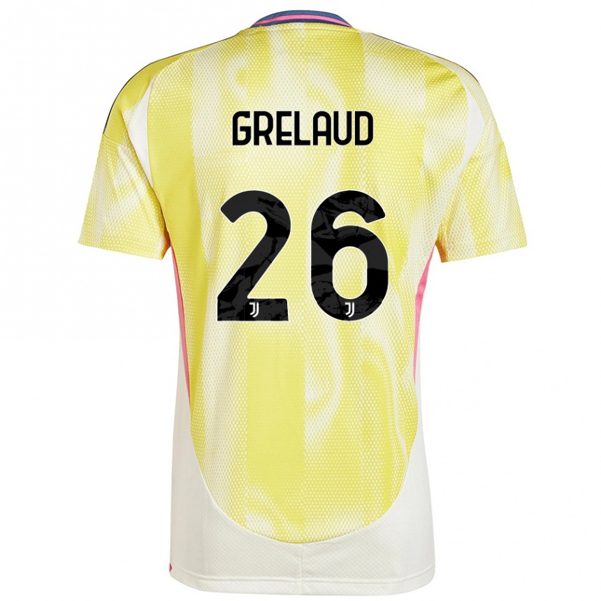 Vaikiškas Josue Grelaud #26 Saulės Geltona Išvykos Marškinėliai 2024/25 T-Shirt