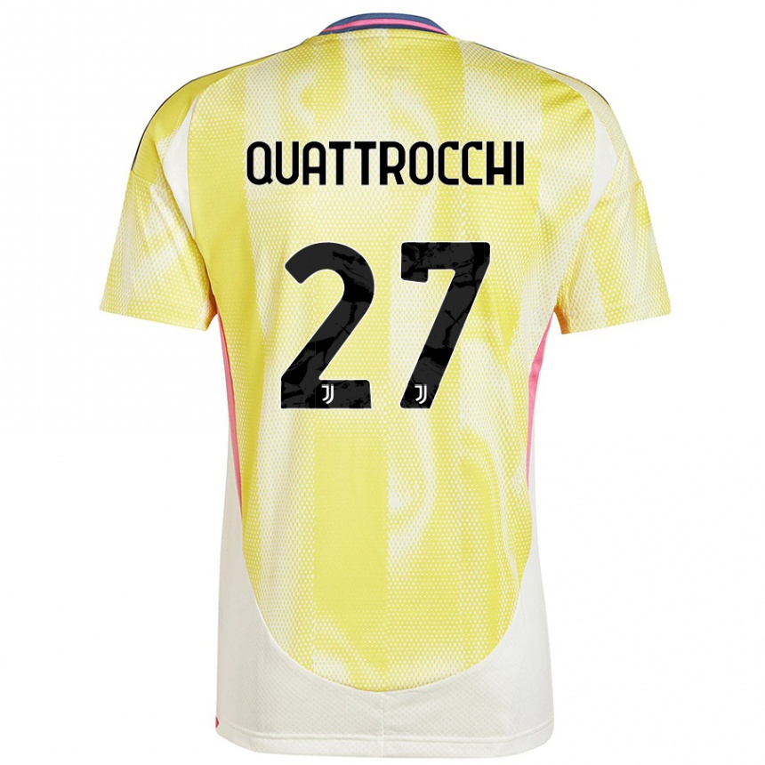 Vaikiškas Juan Ignacio Quattrocchi #27 Saulės Geltona Išvykos Marškinėliai 2024/25 T-Shirt