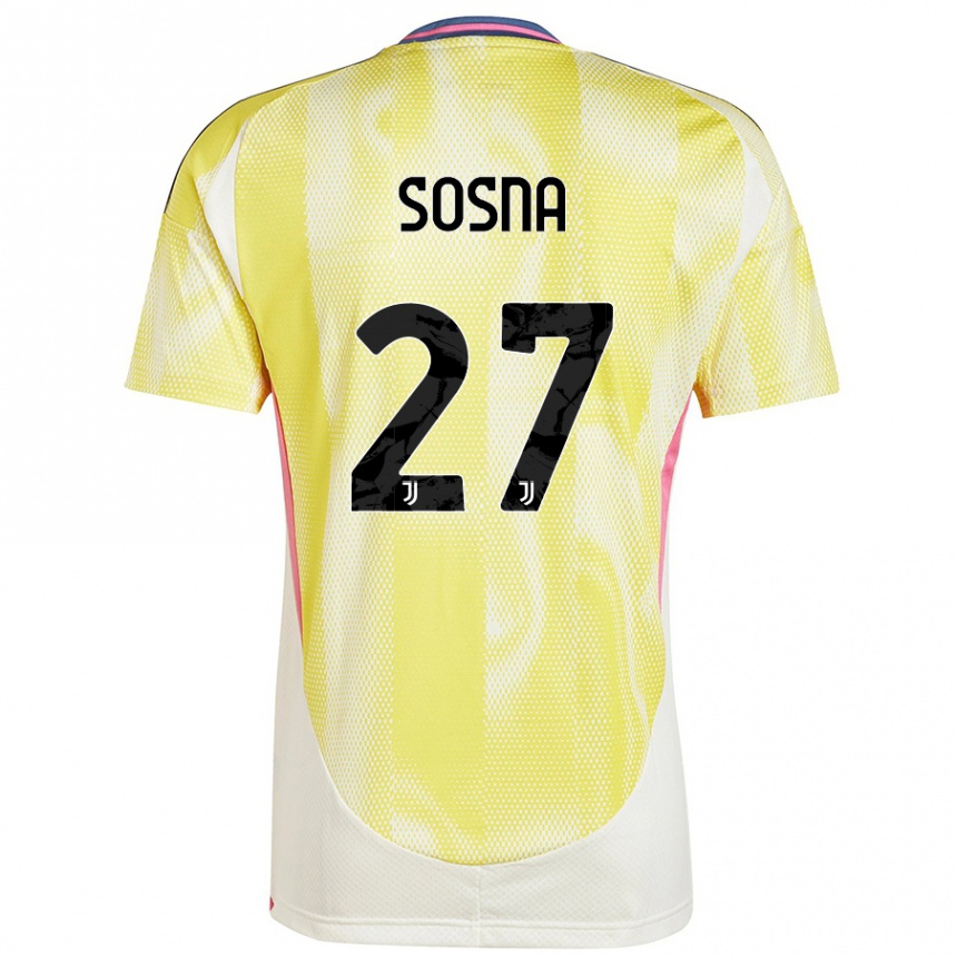 Vaikiškas Adam Sosna #27 Saulės Geltona Išvykos Marškinėliai 2024/25 T-Shirt