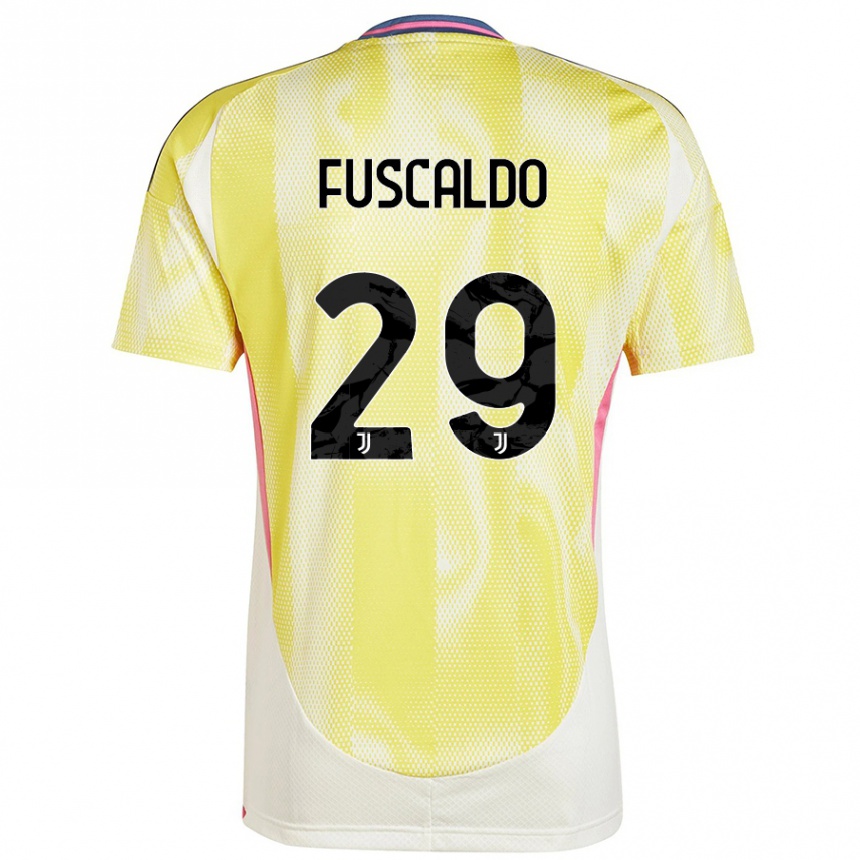 Vaikiškas Matteo Fuscaldo #29 Saulės Geltona Išvykos Marškinėliai 2024/25 T-Shirt