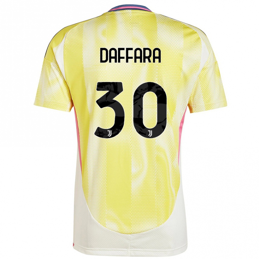 Vaikiškas Giovanni Daffara #30 Saulės Geltona Išvykos Marškinėliai 2024/25 T-Shirt