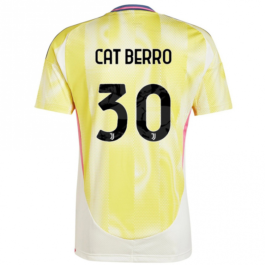 Vaikiškas Simone Cat Berro #30 Saulės Geltona Išvykos Marškinėliai 2024/25 T-Shirt