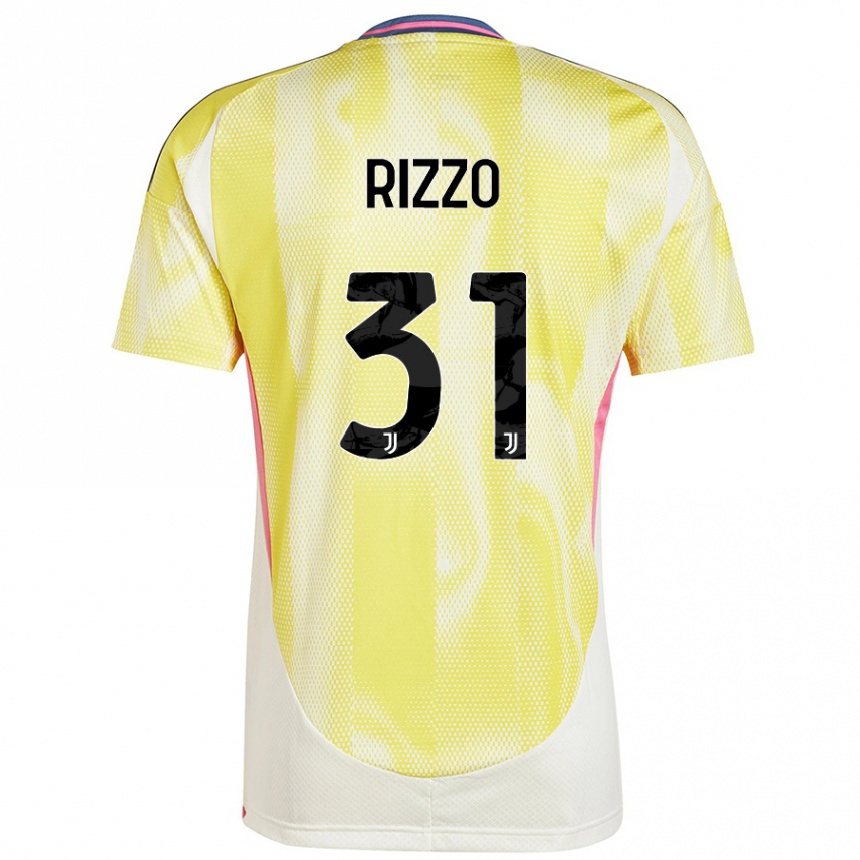 Vaikiškas Niccolò Rizzo #31 Saulės Geltona Išvykos Marškinėliai 2024/25 T-Shirt