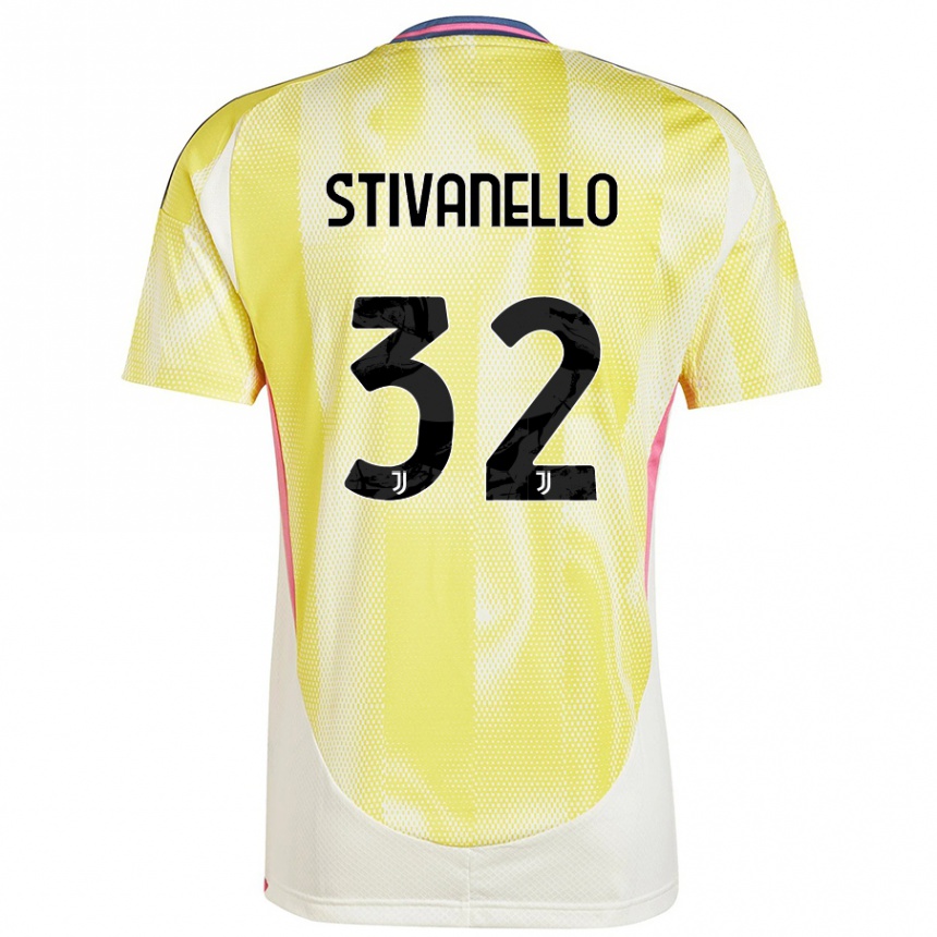 Vaikiškas Riccardo Stivanello #32 Saulės Geltona Išvykos Marškinėliai 2024/25 T-Shirt