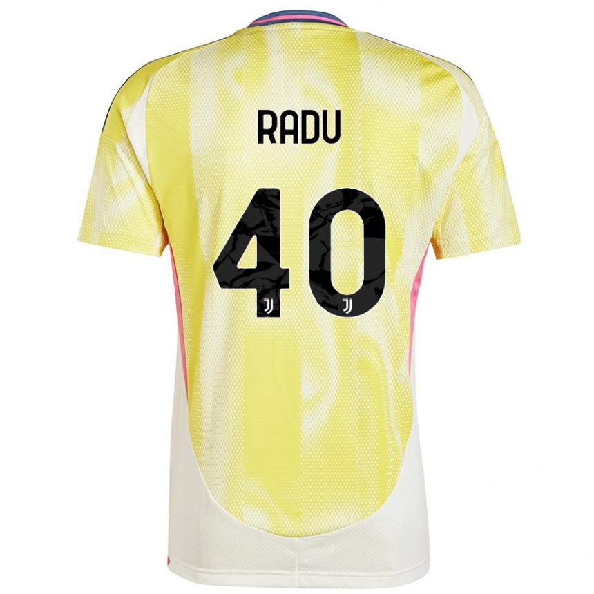 Vaikiškas Riccardo Radu #40 Saulės Geltona Išvykos Marškinėliai 2024/25 T-Shirt