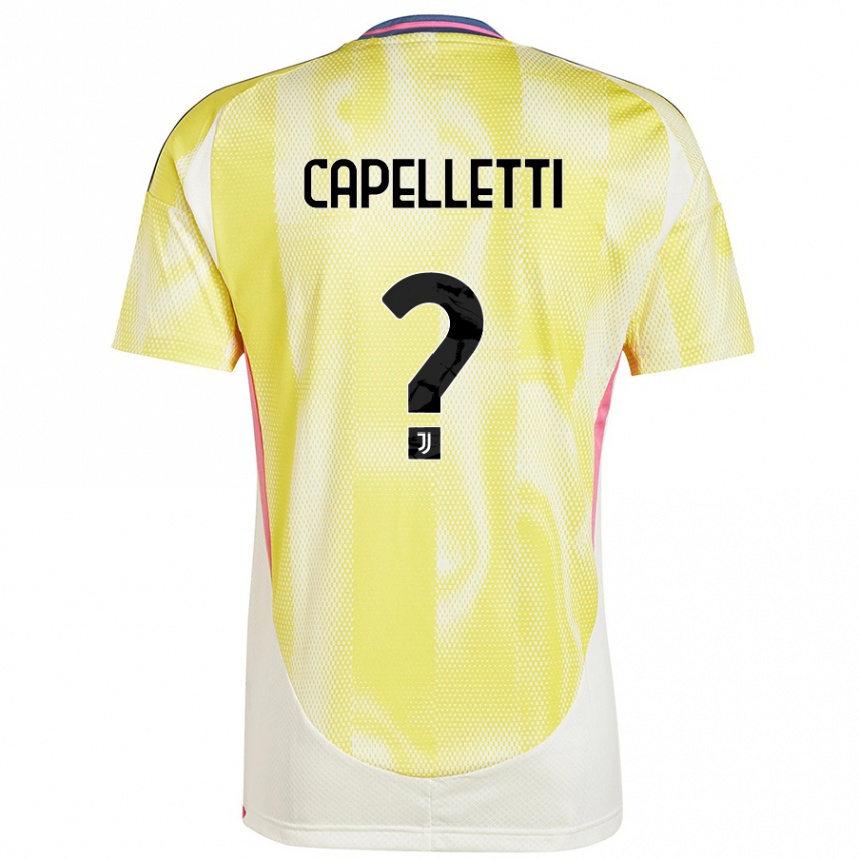 Vaikiškas Alessia Capelletti #0 Saulės Geltona Išvykos Marškinėliai 2024/25 T-Shirt