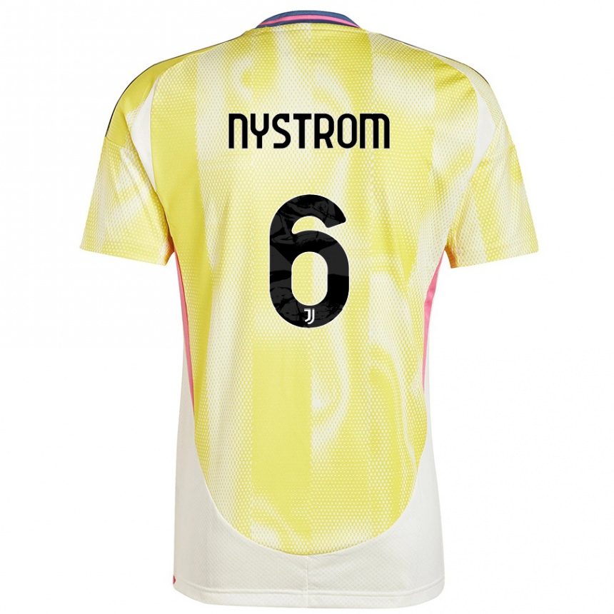 Vaikiškas Paulina Nyström #6 Saulės Geltona Išvykos Marškinėliai 2024/25 T-Shirt