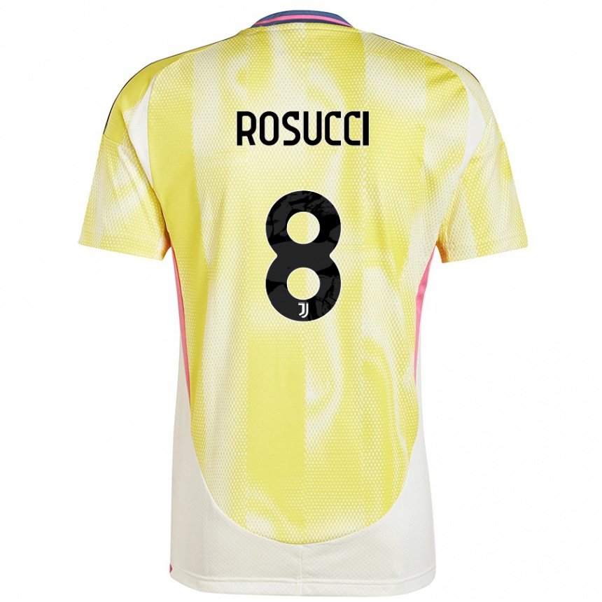 Vaikiškas Martina Rosucci #8 Saulės Geltona Išvykos Marškinėliai 2024/25 T-Shirt