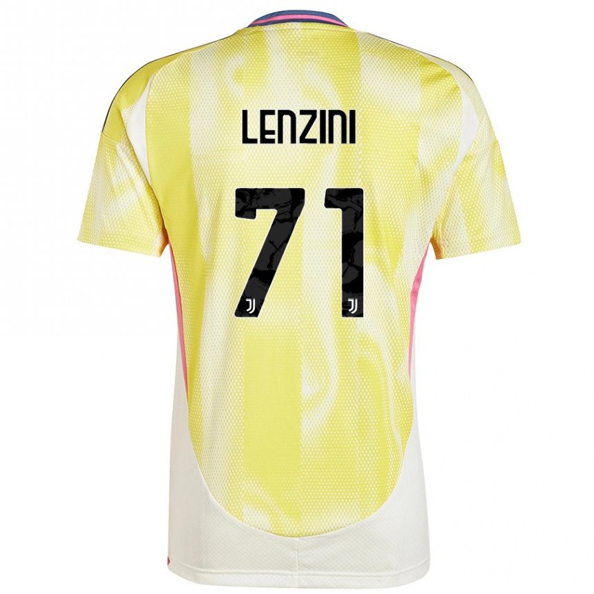 Vaikiškas Martina Lenzini #71 Saulės Geltona Išvykos Marškinėliai 2024/25 T-Shirt