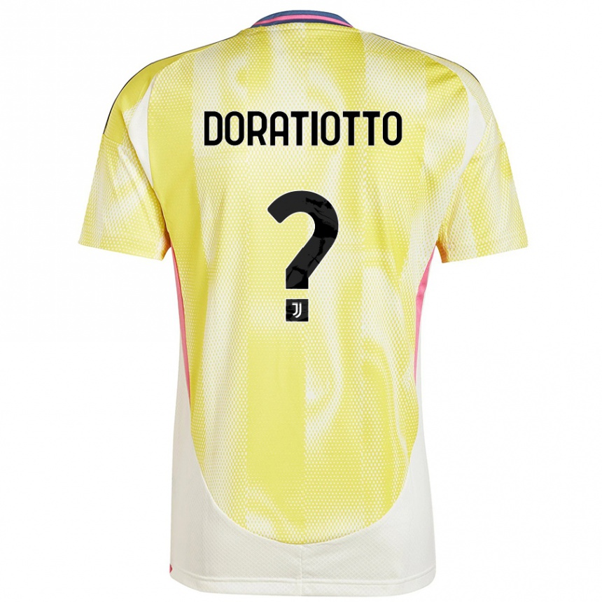 Vaikiškas Giulio Doratiotto #0 Saulės Geltona Išvykos Marškinėliai 2024/25 T-Shirt