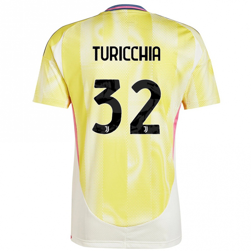 Vaikiškas Riccardo Turicchia #32 Saulės Geltona Išvykos Marškinėliai 2024/25 T-Shirt