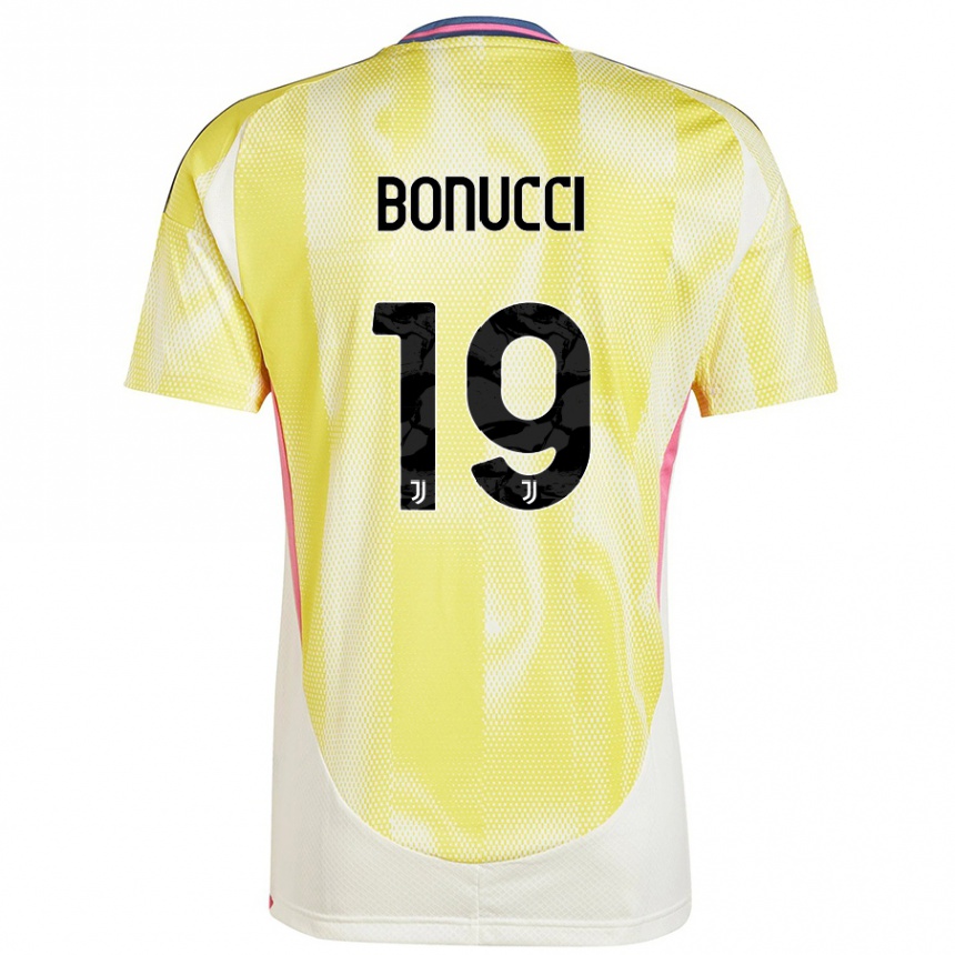 Vaikiškas Leonardo Bonucci #19 Saulės Geltona Išvykos Marškinėliai 2024/25 T-Shirt