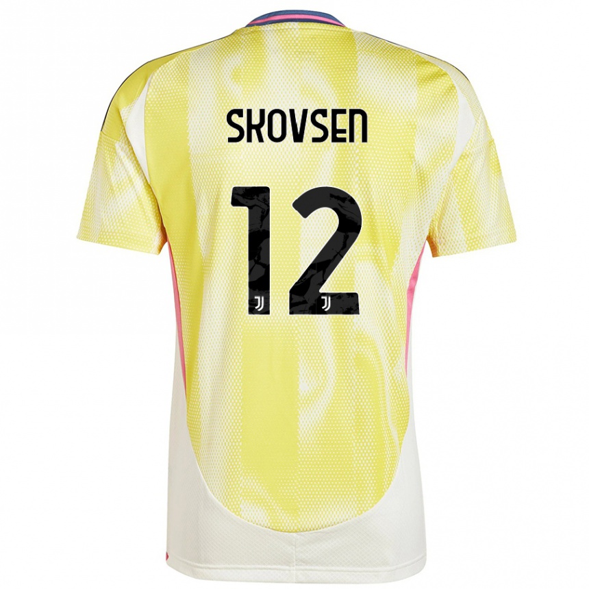 Vaikiškas Matilde Lundorf Skovsen #12 Saulės Geltona Išvykos Marškinėliai 2024/25 T-Shirt