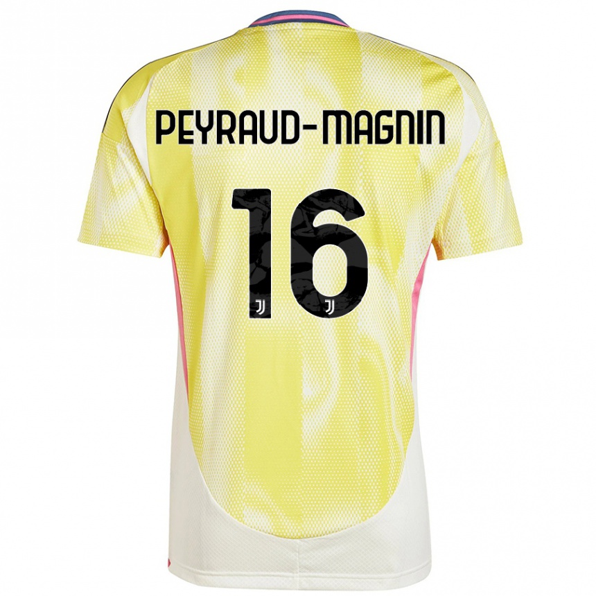 Vaikiškas Pauline Peyraud-Magnin #16 Saulės Geltona Išvykos Marškinėliai 2024/25 T-Shirt