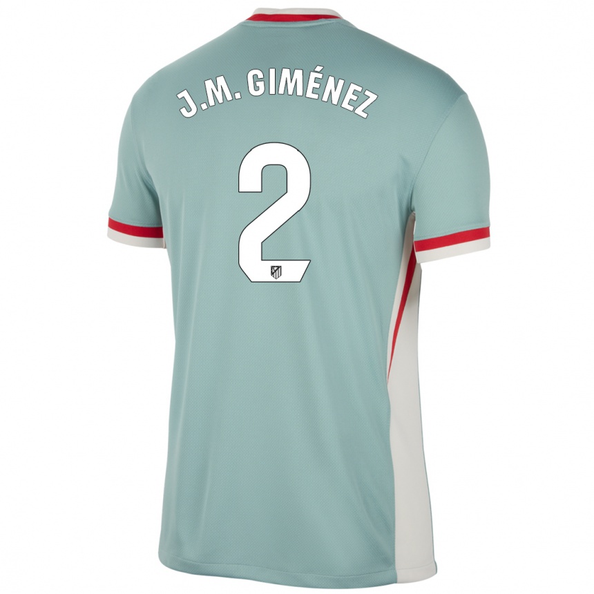 Vaikiškas Jose Maria Gimenez #2 Šviesiai Smėlio Spalvos Mėlyna Išvykos Marškinėliai 2024/25 T-Shirt