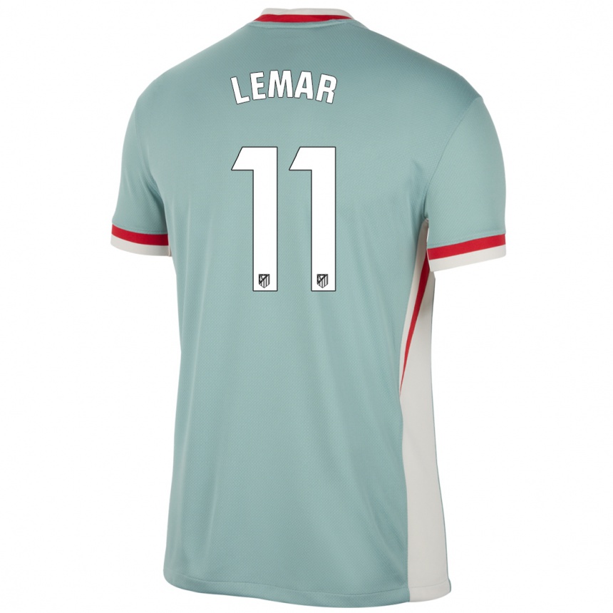 Vaikiškas Thomas Lemar #11 Šviesiai Smėlio Spalvos Mėlyna Išvykos Marškinėliai 2024/25 T-Shirt