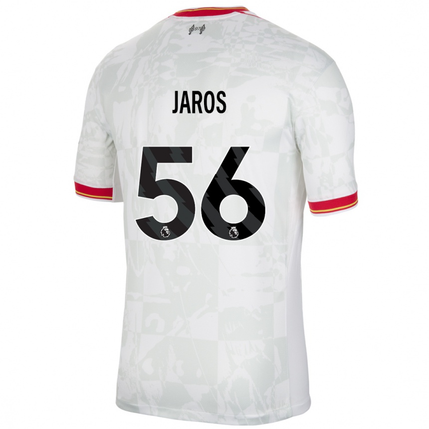 Vaikiškas Vitezslav Jaros #56 Balta Raudona Juoda Trečias Marškinėliai 2024/25 T-Shirt