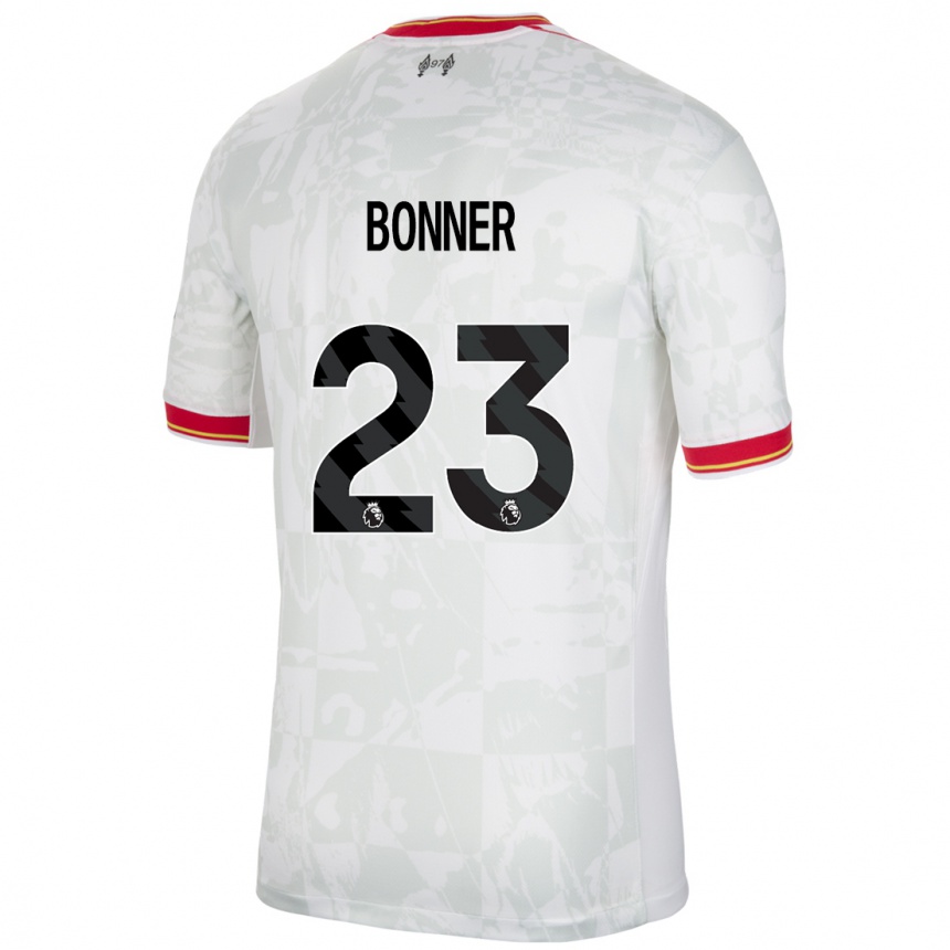 Vaikiškas Gemma Bonner #23 Balta Raudona Juoda Trečias Marškinėliai 2024/25 T-Shirt