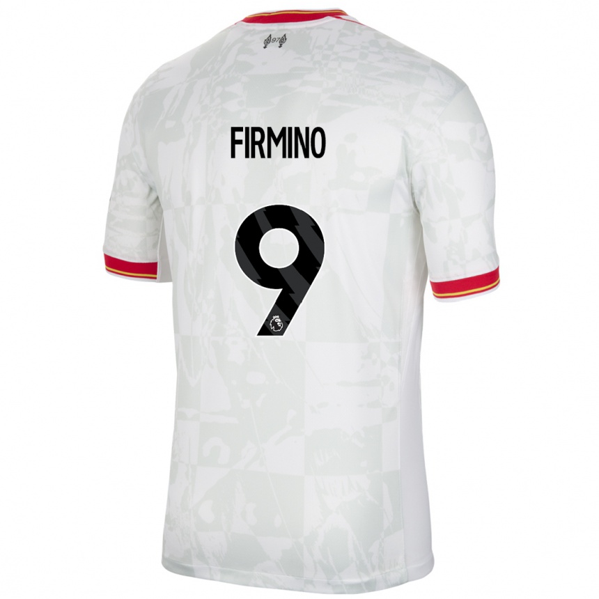 Vaikiškas Roberto Firmino #9 Balta Raudona Juoda Trečias Marškinėliai 2024/25 T-Shirt