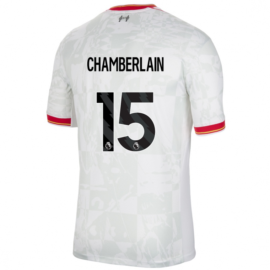 Vaikiškas Alex Oxlade Chamberlain #15 Balta Raudona Juoda Trečias Marškinėliai 2024/25 T-Shirt