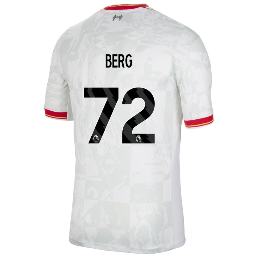 Vaikiškas Sepp Van Den Berg #72 Balta Raudona Juoda Trečias Marškinėliai 2024/25 T-Shirt