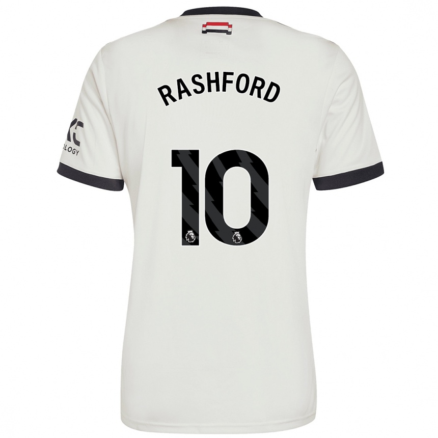 Vaikiškas Marcus Rashford #10 Nespalvotas Trečias Marškinėliai 2024/25 T-Shirt