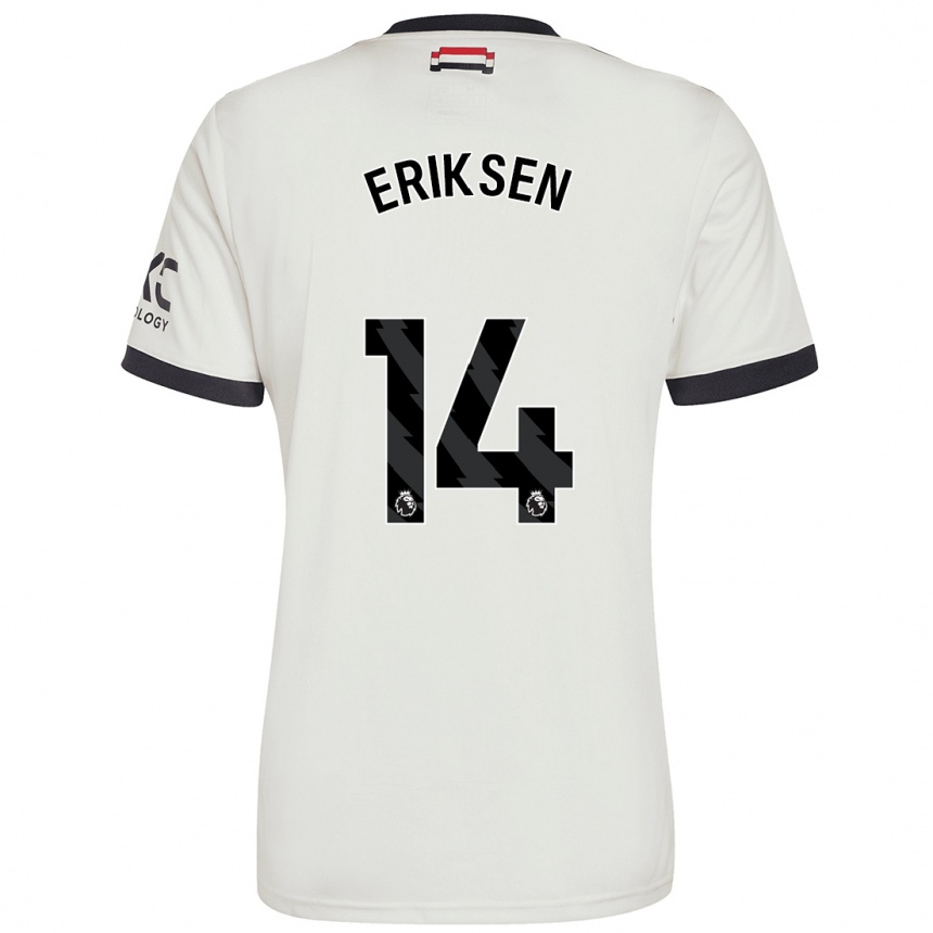 Vaikiškas Christian Eriksen #14 Nespalvotas Trečias Marškinėliai 2024/25 T-Shirt