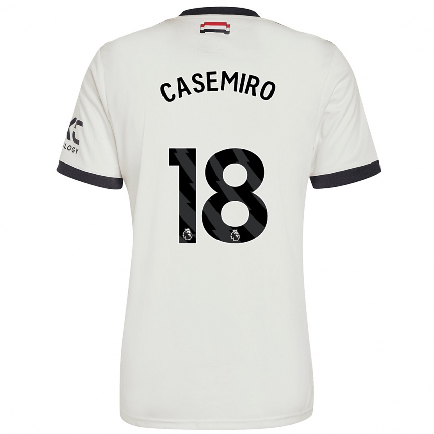 Vaikiškas Casemiro #18 Nespalvotas Trečias Marškinėliai 2024/25 T-Shirt