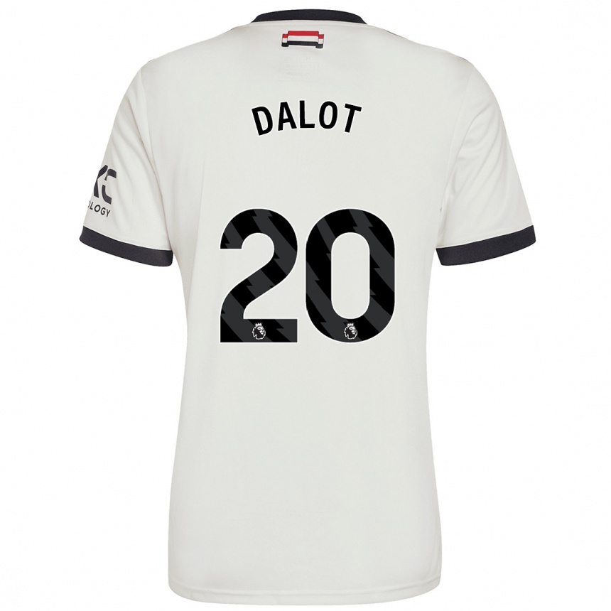 Vaikiškas Diogo Dalot #20 Nespalvotas Trečias Marškinėliai 2024/25 T-Shirt