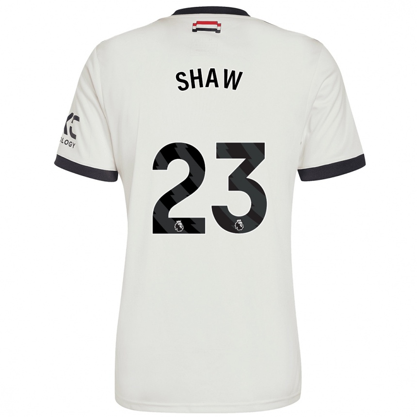 Vaikiškas Luke Shaw #23 Nespalvotas Trečias Marškinėliai 2024/25 T-Shirt