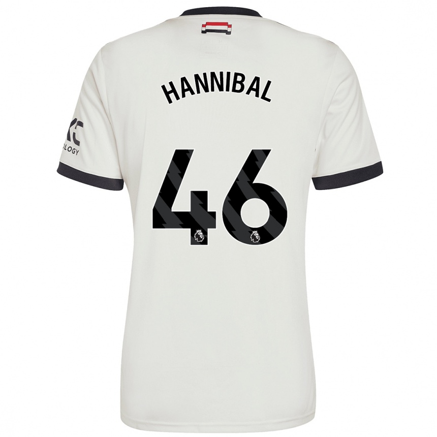 Vaikiškas Hannibal Mejbri #46 Nespalvotas Trečias Marškinėliai 2024/25 T-Shirt