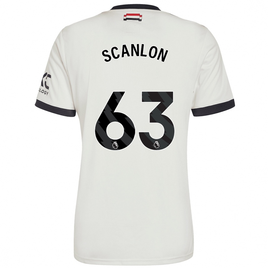 Vaikiškas James Scanlon #63 Nespalvotas Trečias Marškinėliai 2024/25 T-Shirt