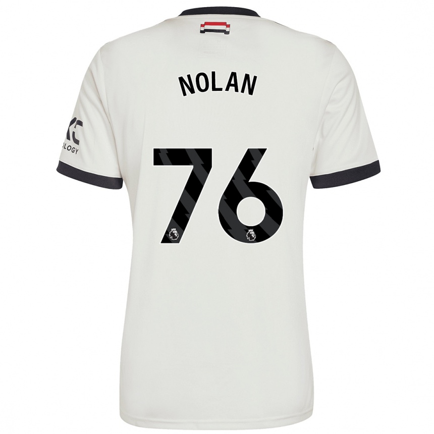 Vaikiškas James Nolan #76 Nespalvotas Trečias Marškinėliai 2024/25 T-Shirt