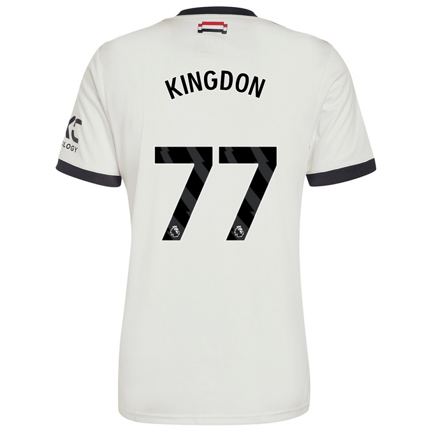 Vaikiškas Jack Kingdon #77 Nespalvotas Trečias Marškinėliai 2024/25 T-Shirt